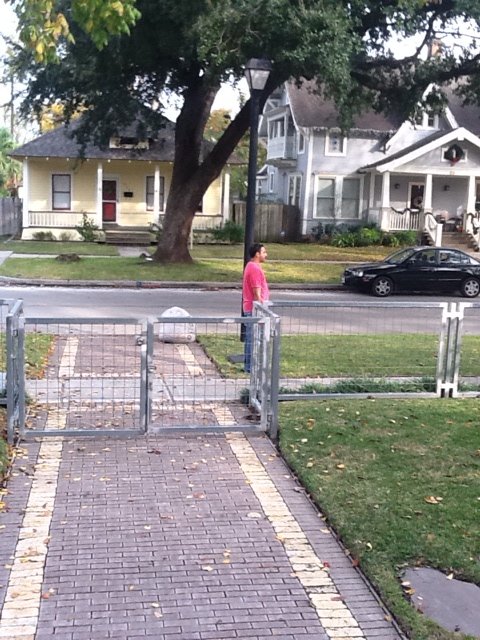 photo John on 941 Cortlandt( Mueller) infront of house position pole2